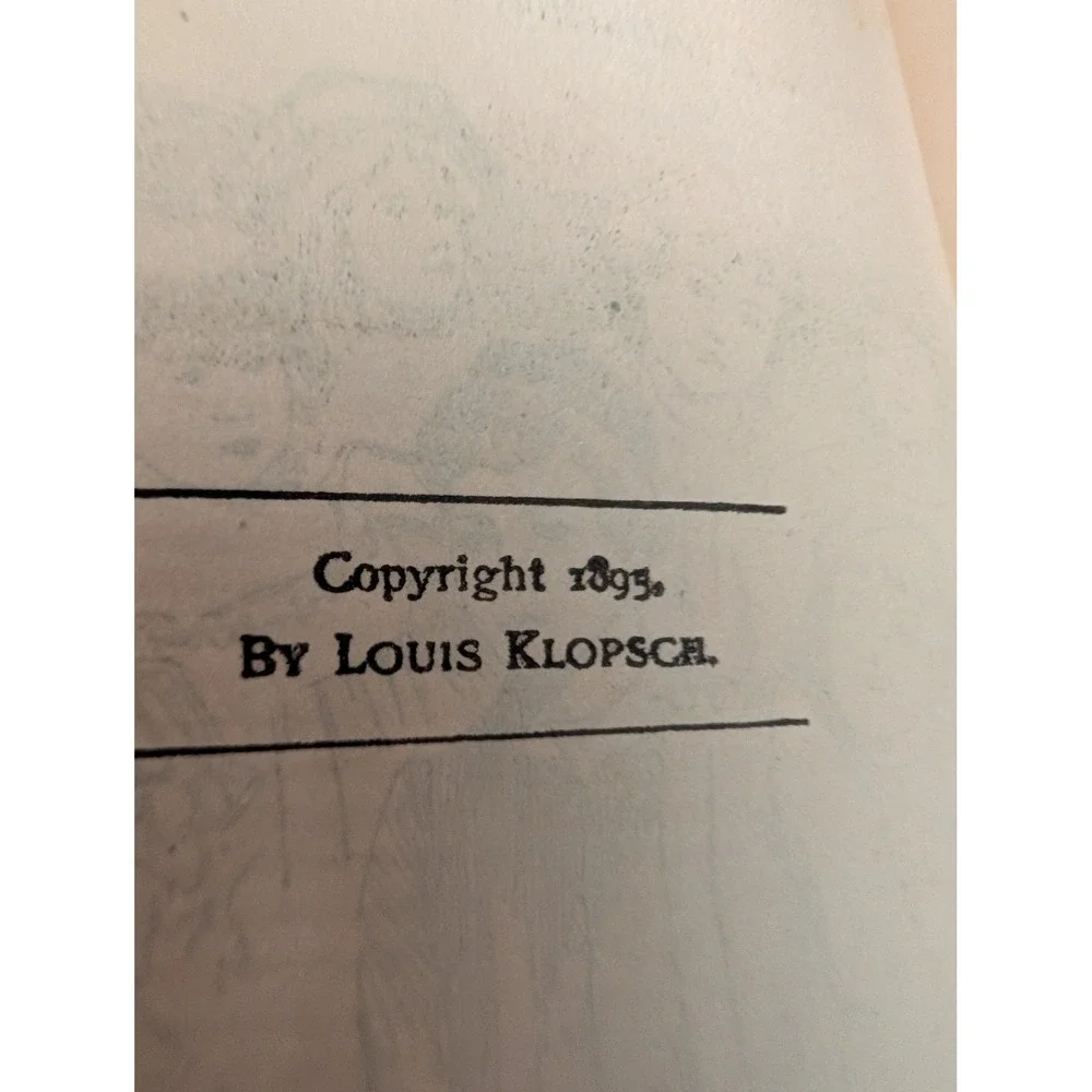 Antique 1895 The Children's Portion  Louis Klopsch Red Gilt